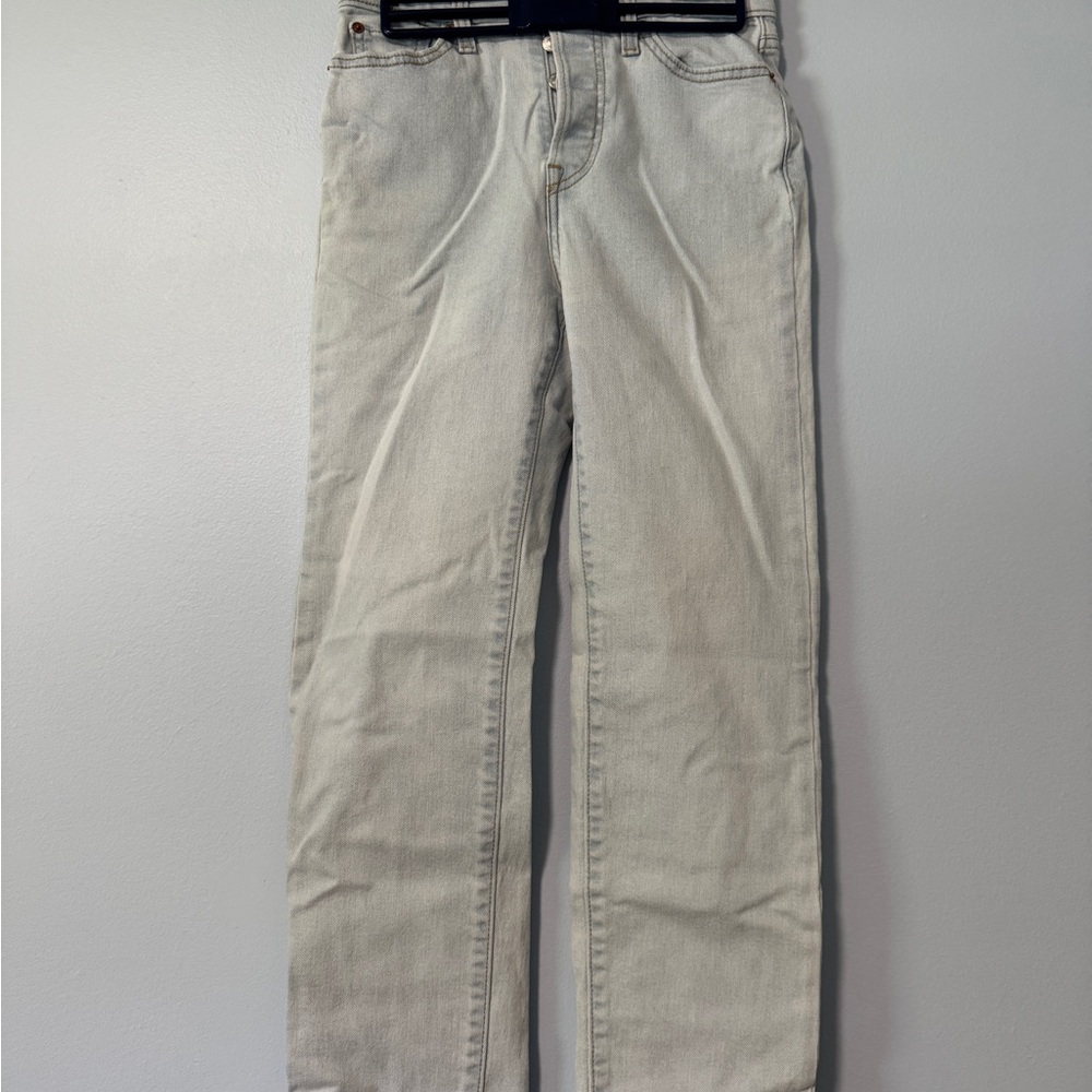 Levi’s Light Wash Button-Fly Denim Jeans